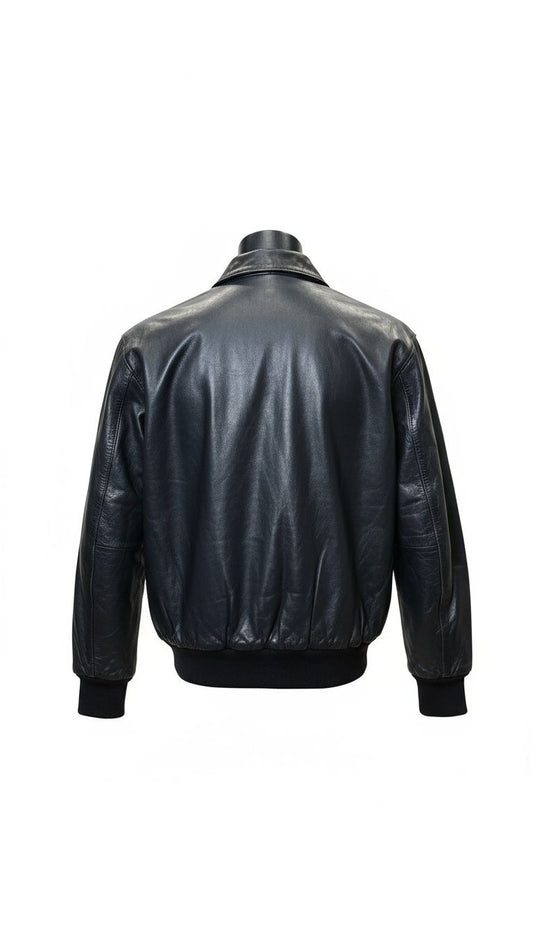 Lederjacke STURGIS Schwarz/Dunkelbraun
