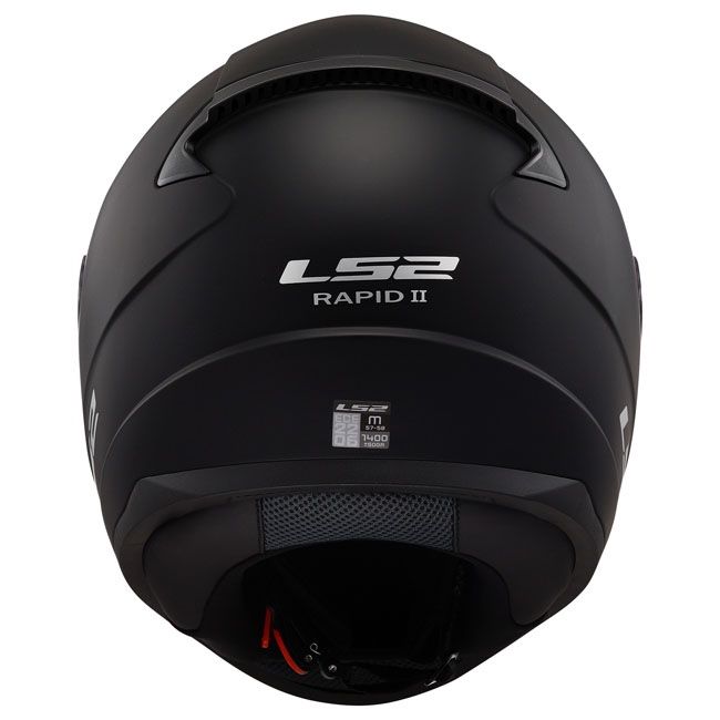 LS2 RAPID II SOLID MATT BLACK Helm