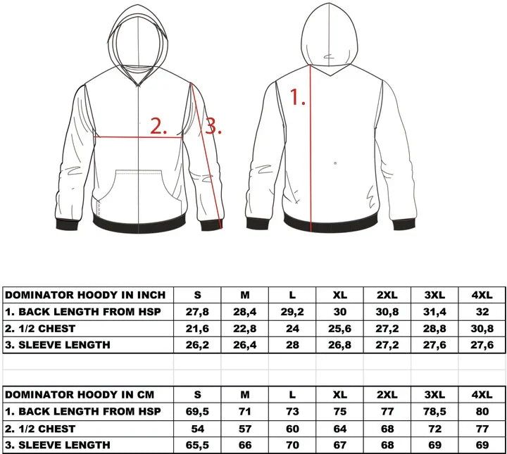 WCC DOMINATOR ZIP HOODIE BLACK Kapuzenpullover