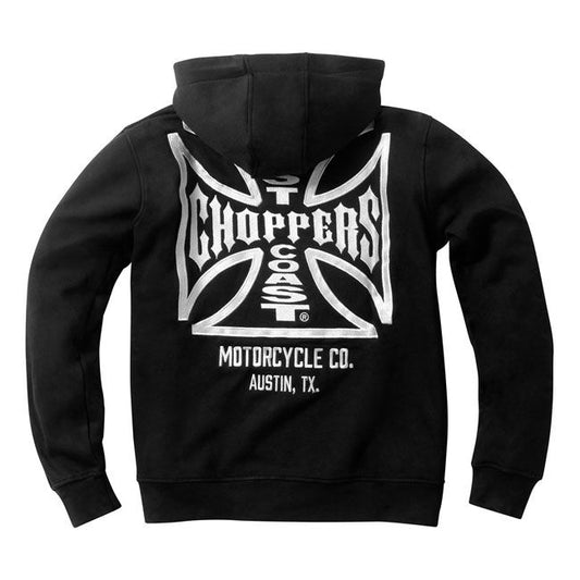 WCC DOMINATOR ZIP HOODIE BLACK Kapuzenpullover
