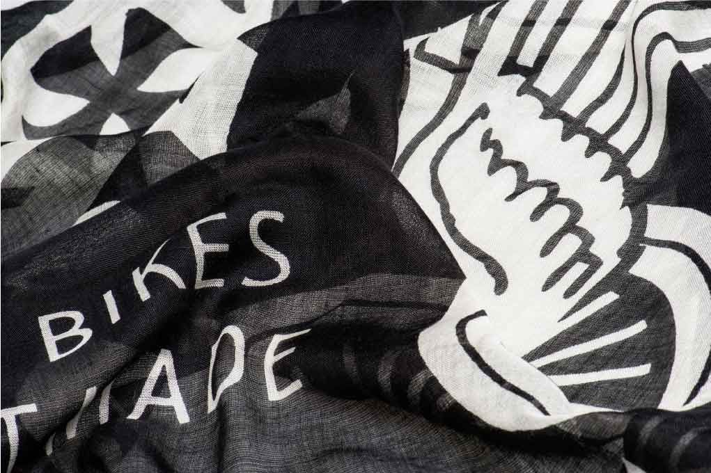 WCC Foulard - WINGS Mehrzweck-Halstuch - Schwarz