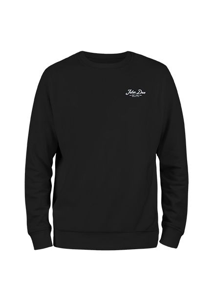 JOHN DOE Kapuzenpullover LETTERING Schwarz