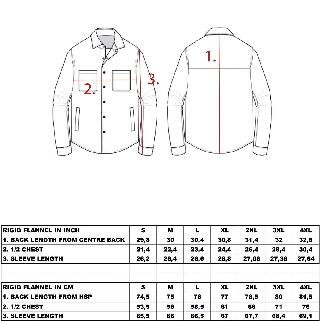 WCC Outlaw Flanellhemd - Rot/Grau