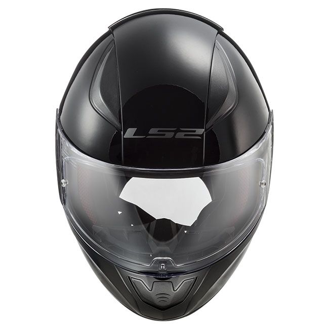 LS2 RAPID II SOLID GLOSS BLACK Helm