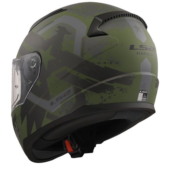LS2 RAPID II THUNDER BIRDS MILITARY Helm