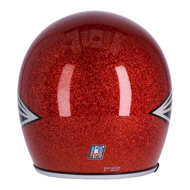 Helm 13 1/2 SKULL BUCKET HELMET FLAKE AMBER