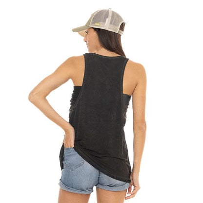 Damen-Top - VON DUTCH CAFE RACE SCHWARZ