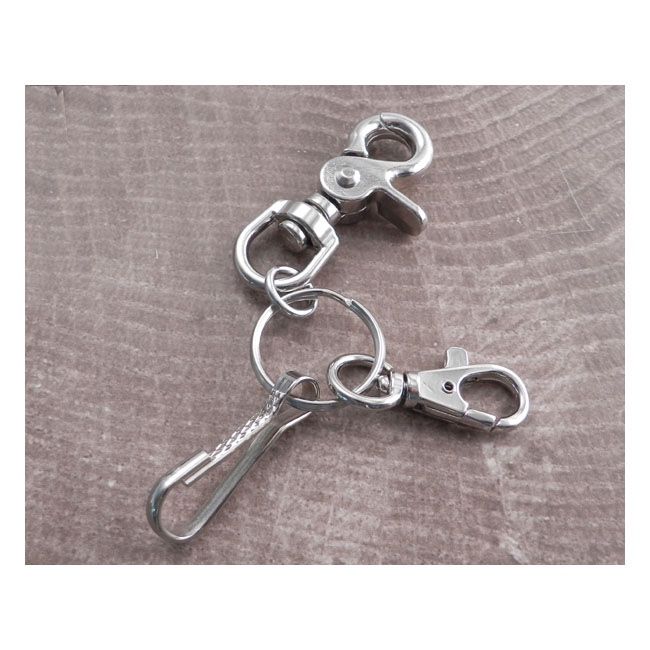 AMIGAZ HARDWARE 4er-Pack Schlüsselanhänger mit Karabinerhaken