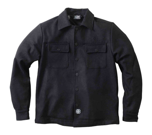 WCC-Hemd MIT WOLLFUTTER - SCHWARZ