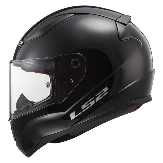 LS2 RAPID II SOLID GLOSS BLACK Helm