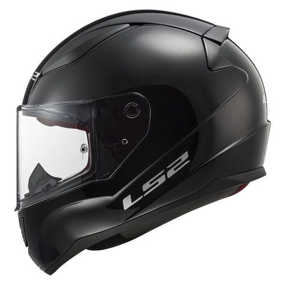 LS2 RAPID II SOLID GLOSS BLACK Helm
