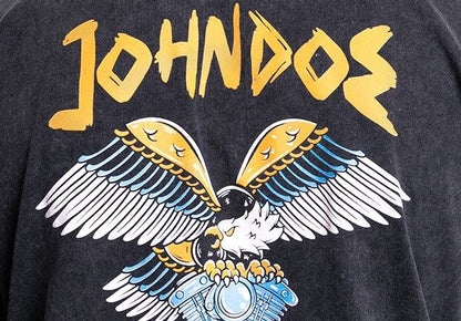 JOHN DOE T-Shirt EAGLE FADE OUT SCHWARZ