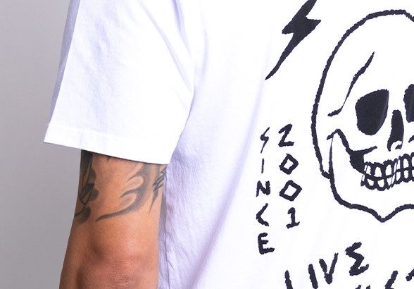 JOHN DOE T-Shirt LIVE FAST SKULL