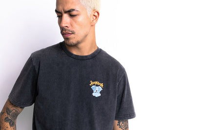 JOHN DOE T-Shirt EAGLE FADE OUT SCHWARZ