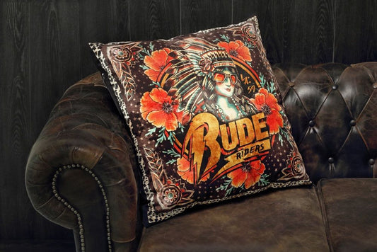 RUDE RIDERS Kissen BLACK INDIAN