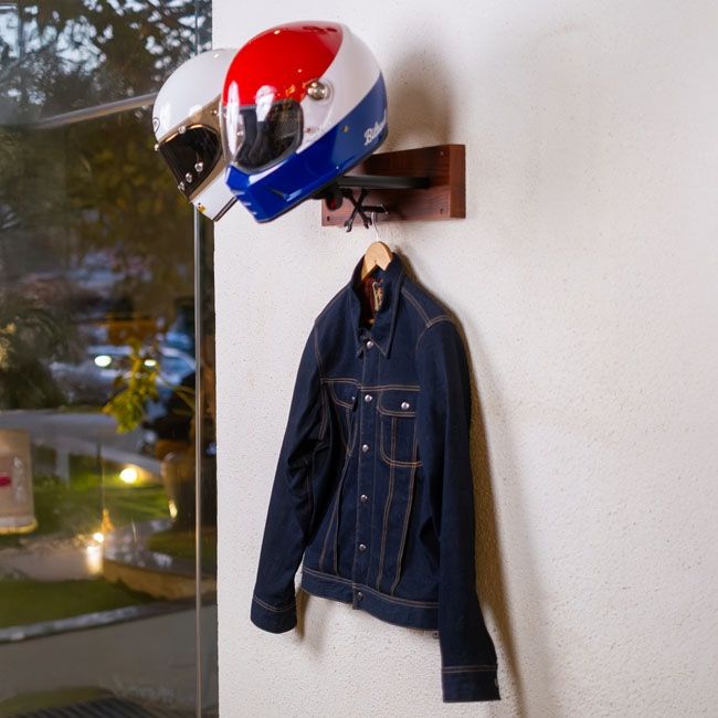 TRIP MACHINE Motorradhelmhalterung für die Wand (Doppelpack)