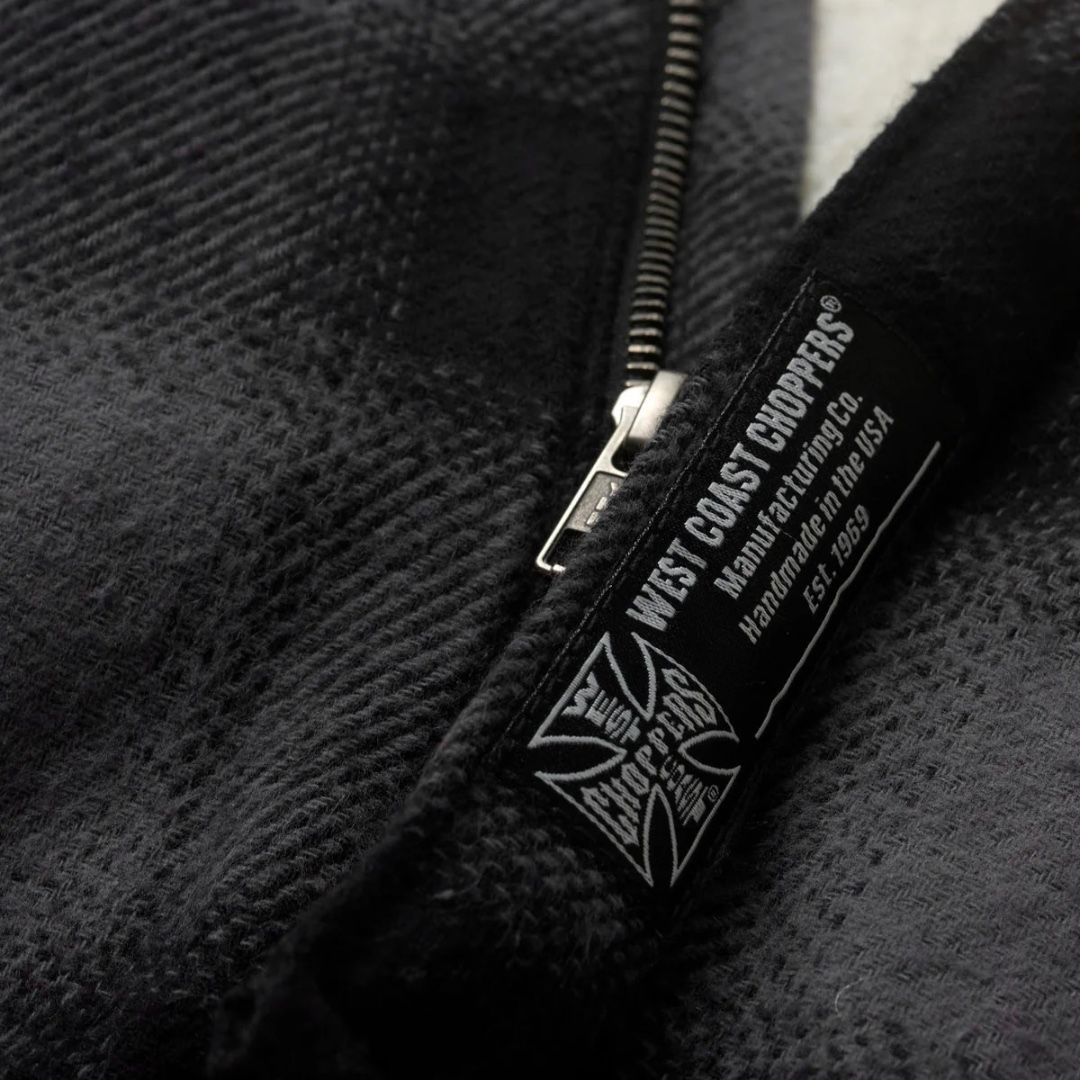 WCC Hell Bent Flanellhemdjacke – Anthrazit/Schwarz