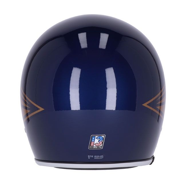 Helm 13 1/2 SKULL BUCKET HELMET CRASH BLUE