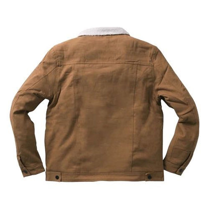 WCC Jacke aus Canvas mit Sherpa-Futter in Duck-Farbe