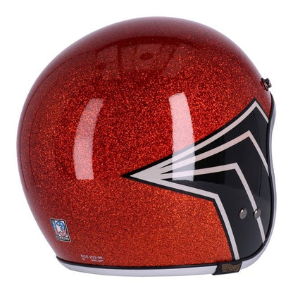 Helm 13 1/2 SKULL BUCKET HELMET FLAKE AMBER