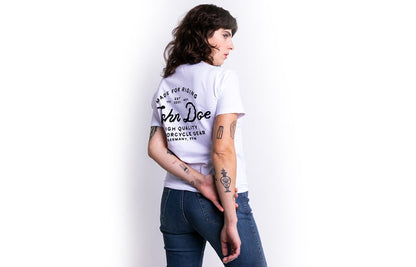 JOHN DOE T-Shirt JD LETTERING WEISS