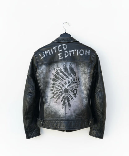 Damen-Motorradlederjacke, Sonderanfertigung "Limited Edition" AA