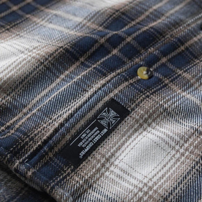 WCC Riser Hemd - braun/blau kariert