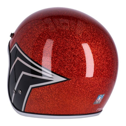 Helm 13 1/2 SKULL BUCKET HELMET FLAKE AMBER