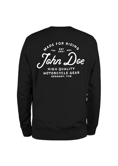 JOHN DOE Kapuzenpullover LETTERING Schwarz
