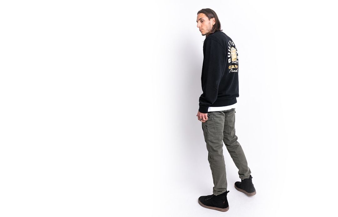 JOHN DOE Kapuzenpullover BUILT TO LAST Schwarz