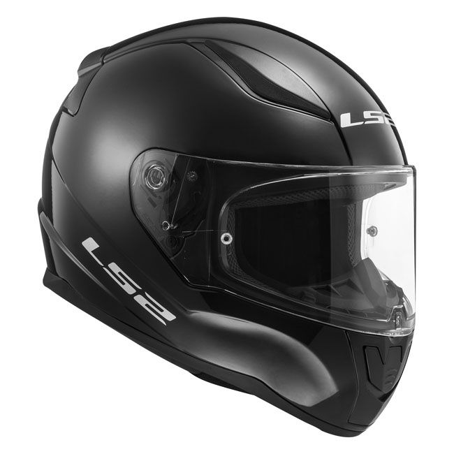 LS2 RAPID II SOLID GLOSS BLACK Helm